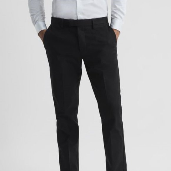 Reiss Other - Men's Reiss Black Eastbury Regular Fit Chinos NWOT Size 34R